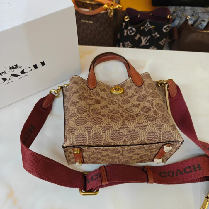 View 9 of First Copy Coach Willow 18 Satchel Ultra Premium Apricot