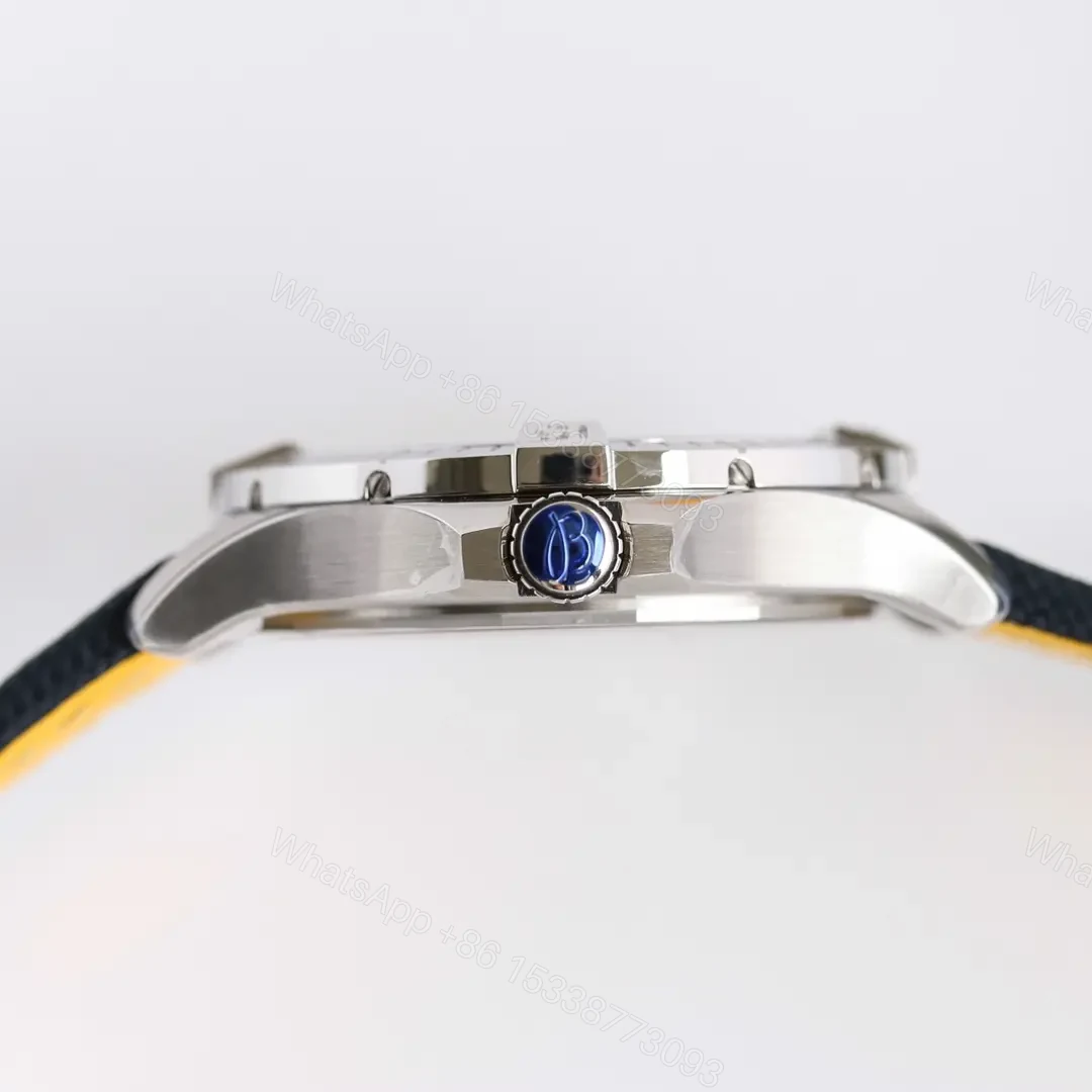 View 2 of V7 Factory Breitling Avenger Automatic GMT 45 – Blue Dial with Stainless Steel Case and Black Strap