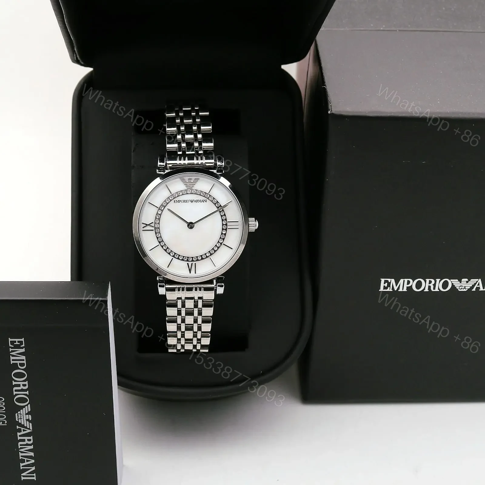 View 4 of Emporio Armani Slim White Dial