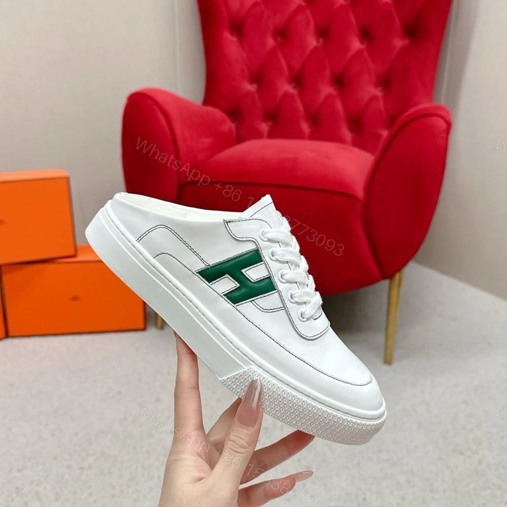 View 4 of Hermes Keep Sneaker Blanc And Vert Bouteille H251913ZH14400