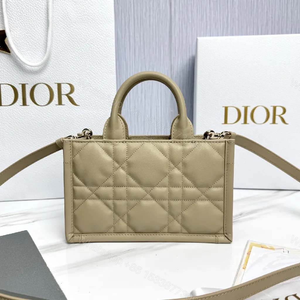 View 7 of Quilted Mini Satchel: Neutral Beige, Crossbody Charm