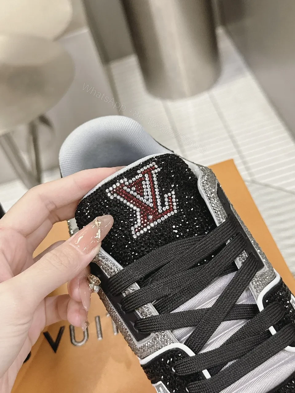 View 3 of Glittery-Luxe Urban Sneaker: Premium, ComfortFit, Statement Pair