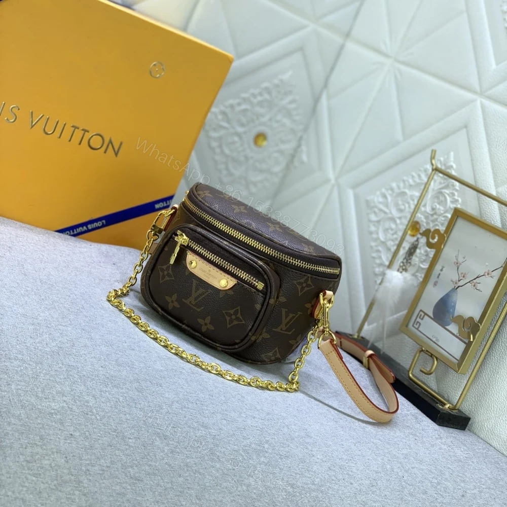 View 3 of Louis Vuitton Mini Bumbag Bag Monogram Canvas 17cm M82335