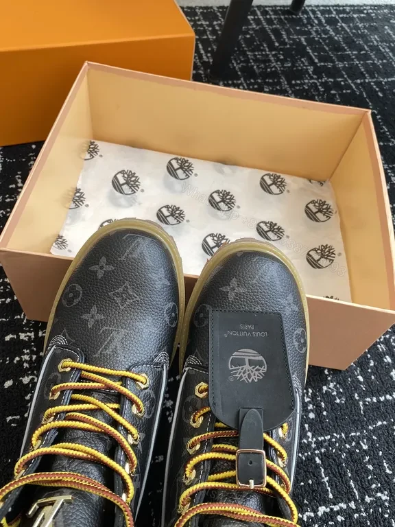 View 4 of Premium Patterned Ankle Boots: LV Monogram, Durable Comfort