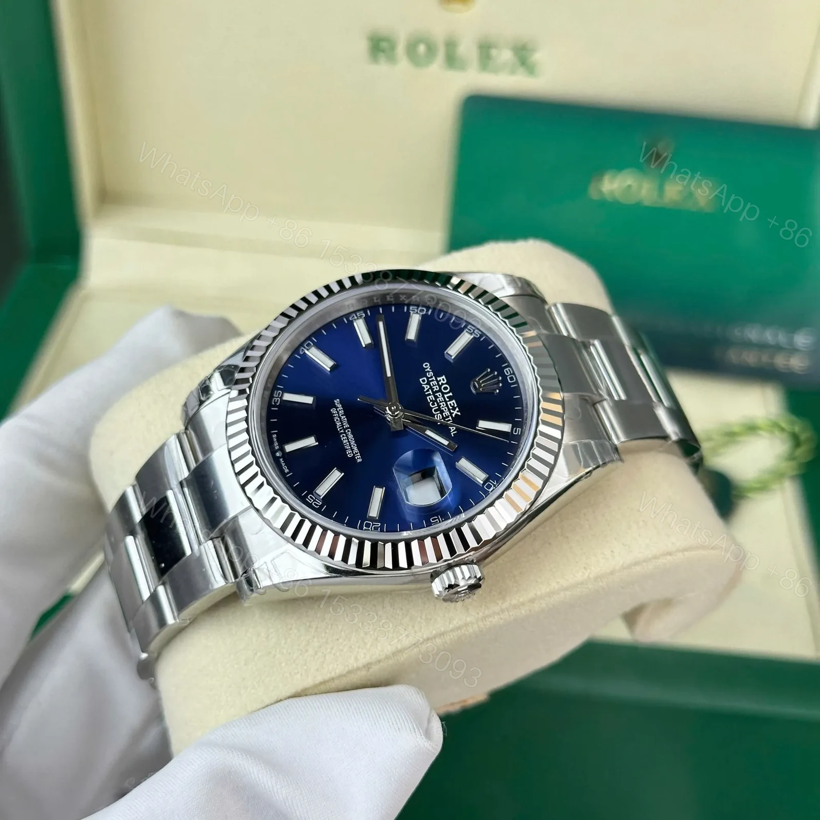 View 3 of Rolex Datejust Blue Dial 126334-0001 41 mm