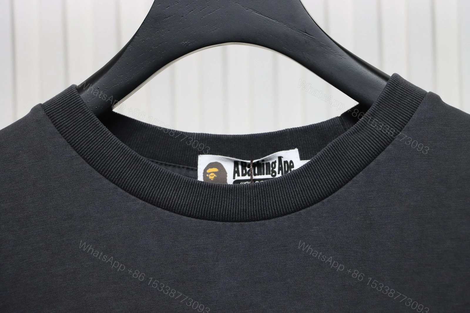 View 3 of BAPE Ape Head Small Logo Embroidered Sleeves Black