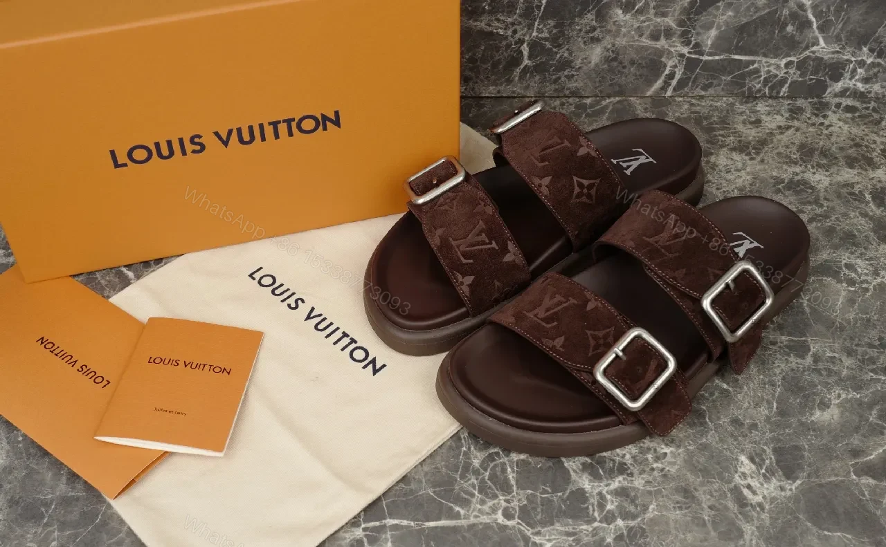 Brown Monogram Sandals: Luxury Comfort, Everyday Style — view 1