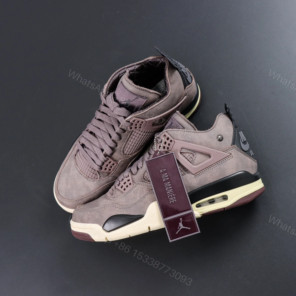 View 8 of Air Jordan 4 Retro x A Ma Maniére “Violet Ore” Reps