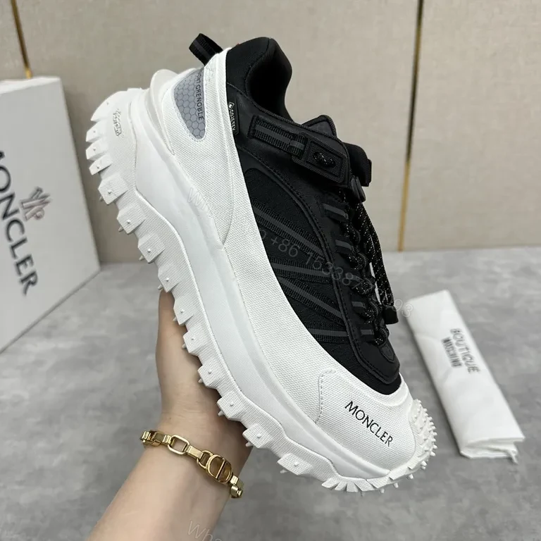 Chunky Contrast Runner: Moncler-Textured Luxury High-Tops — view 1