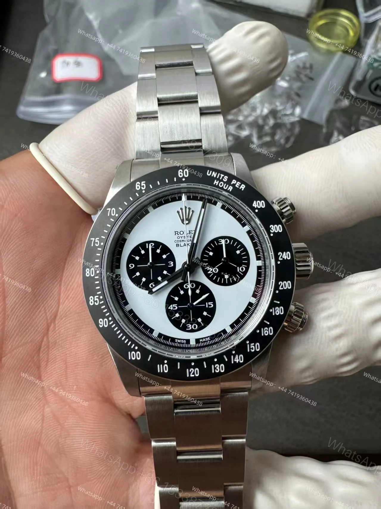 View 4 of Rolex Daytona 116500 Customization Blaken Paul Newman 4130 Movement Best Super Clone