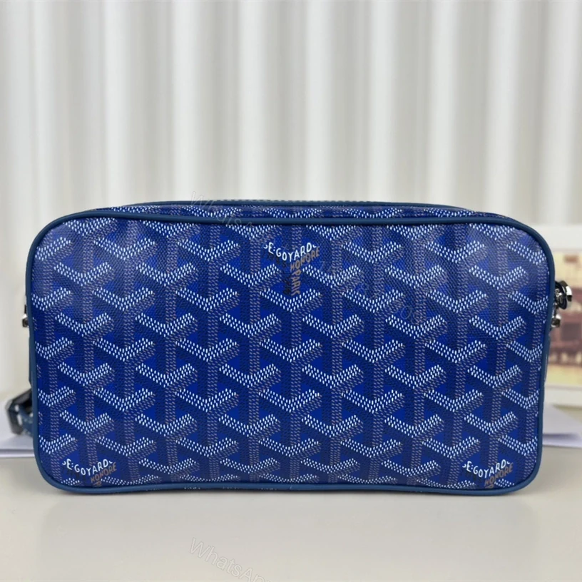 View 2 of 高仿Goyard*CAPVEP6相機郵差包藍色小號免檢版