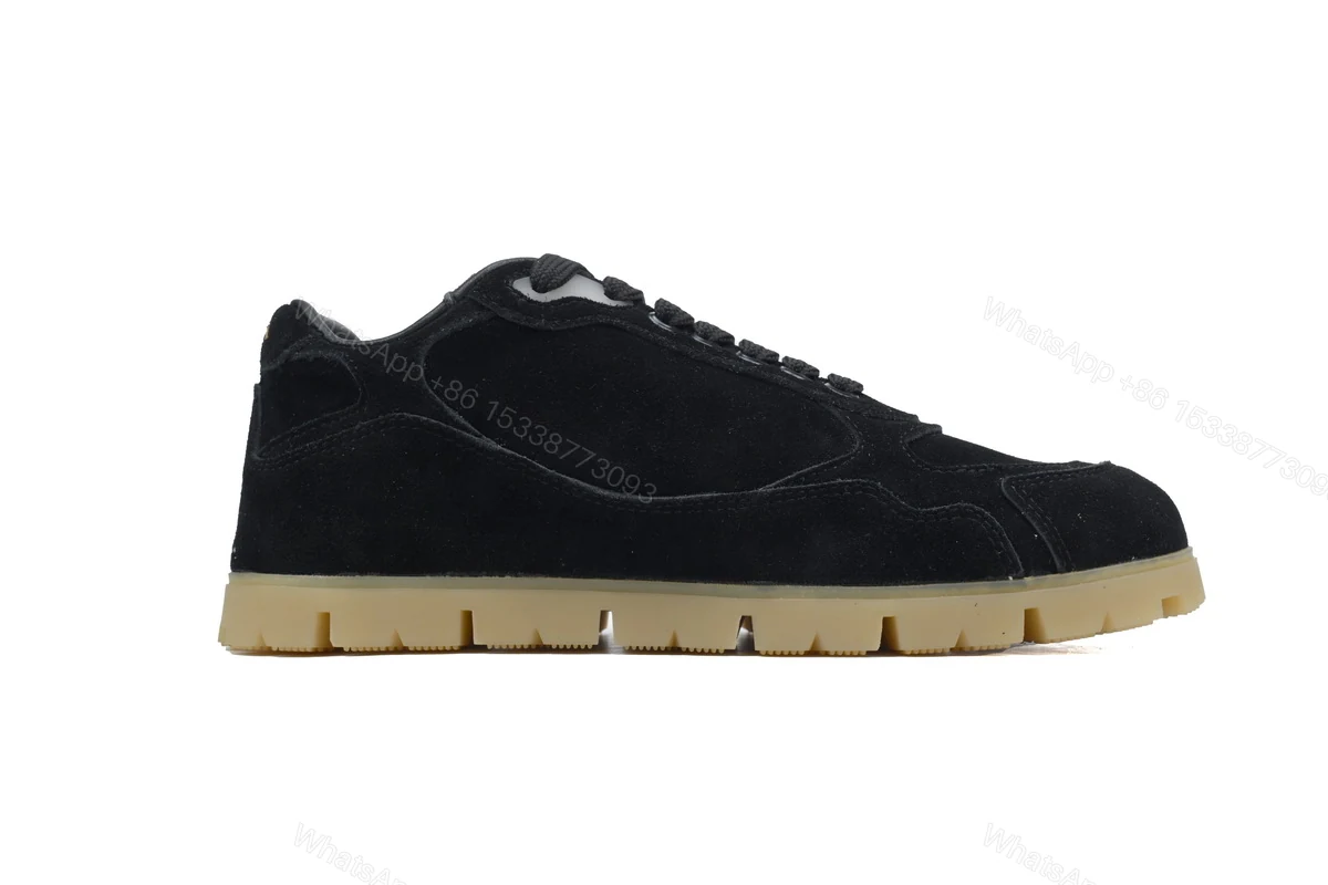 View 5 of Prada Trail Suede Sneakers Black