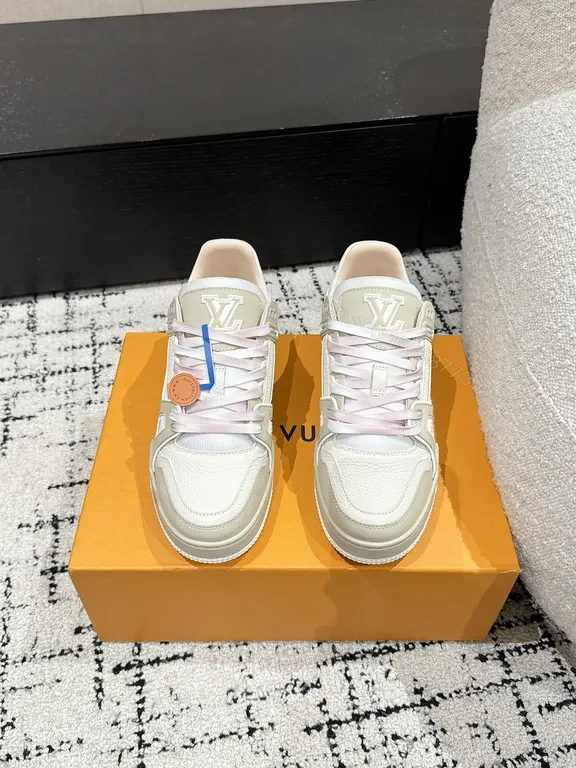 Textured Luxury LV-Style Sneakers: Premium All-Day Comfort — view 1