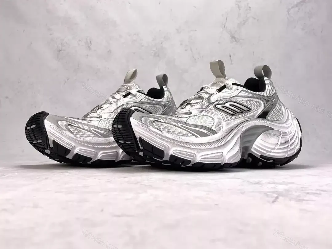 View 7 of BALENCIAGA MEN’S 10XL SNEAKER IN WHITE/BLACK/GRIS – BB273