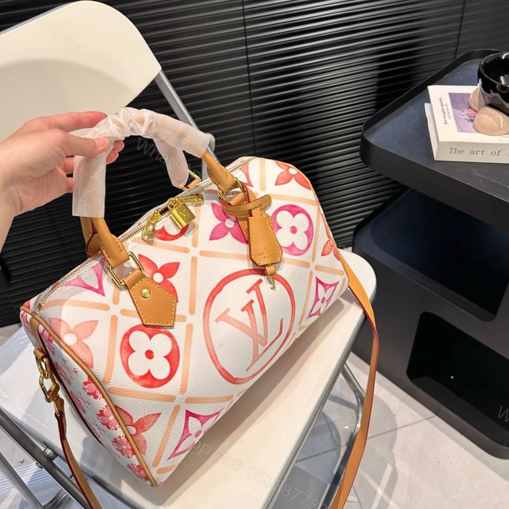 View 3 of Louis Vuitton Speedy Bandoulière 30 Other Monogram Canvas Coral 30Cm M11209