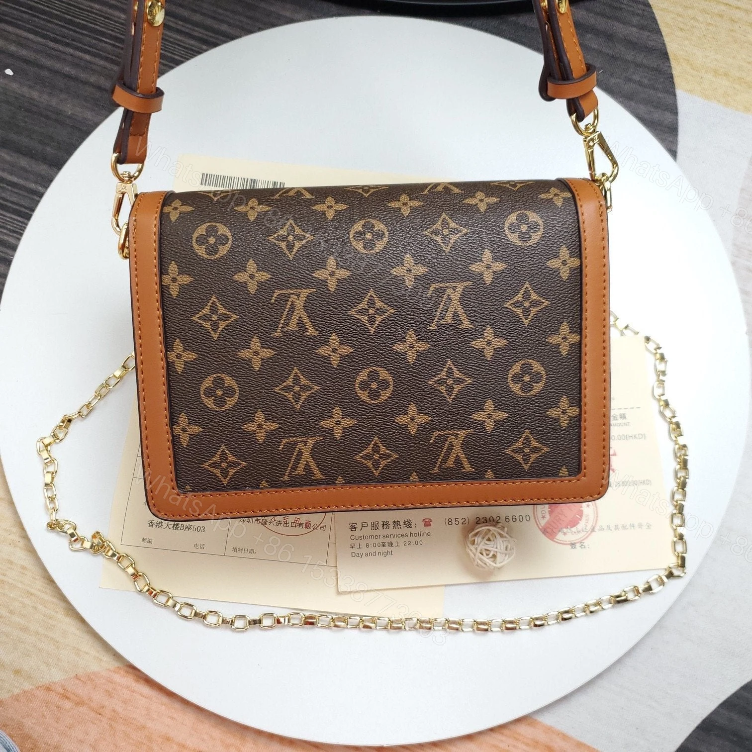 View 8 of LOUIS VUITTON Dauphine MM Monogram Reverse Other Monogram Canva