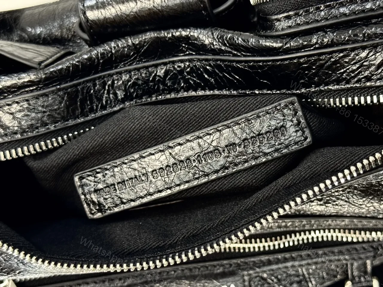 View 7 of Compact Black Leather Messenger Bag: Sleek Crossbody Utility