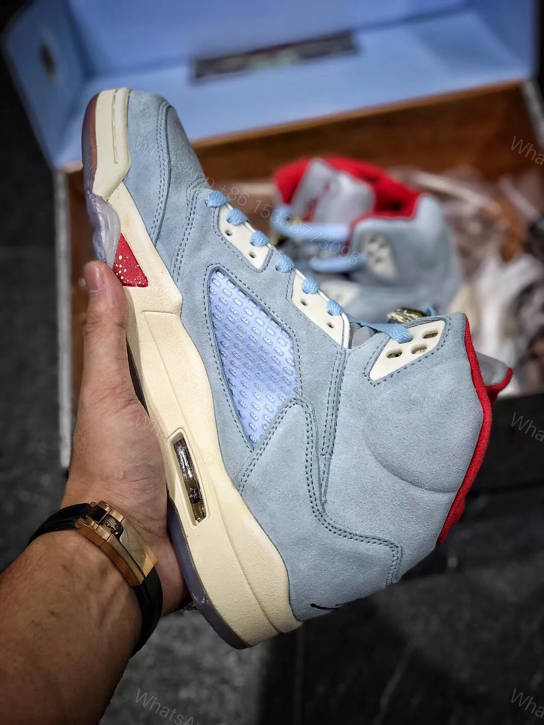 View 4 of Trophy room x Air Jordan 5 Reps
