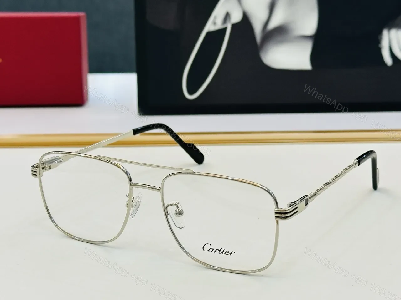 View 7 of Black Metal Slim-Profile Eyewear: All-Day Comfort, Cartier-Inspired