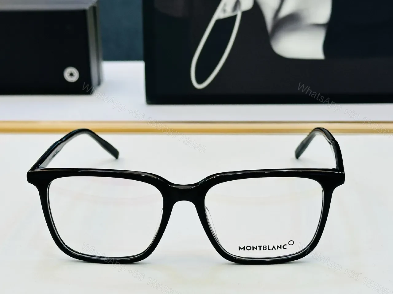 View 4 of Black Acetate Rectangular Glasses, Timeless Luxe, Everyday Kind