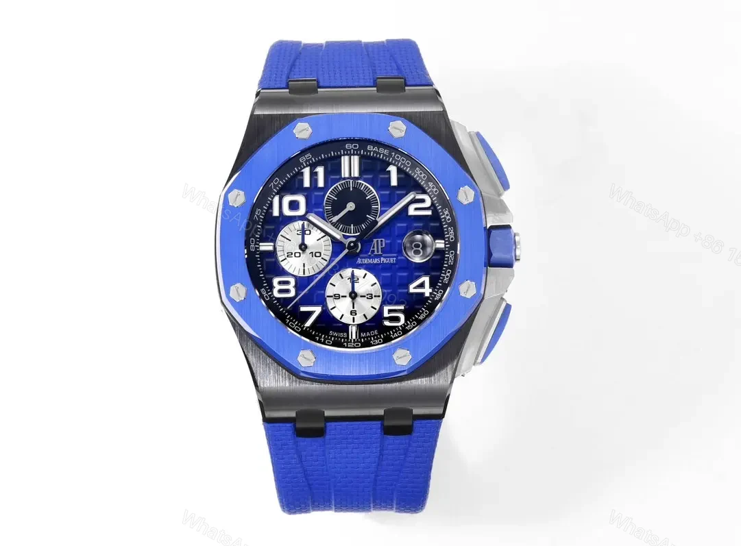 JH Factory Audemars Piguet Royal Oak Offshore Blue Ceramic Watch with Chronograph Function — view 1