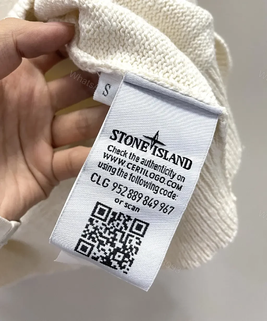 View 2 of Soft-White Knit Crewneck Premium Script Sweatshirt