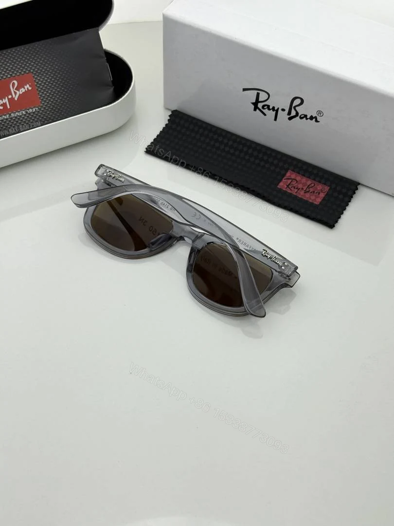 View 3 of First Copy Ray-Ban 2140 Grey Brown Sunglasses UV Protected Premium Quality