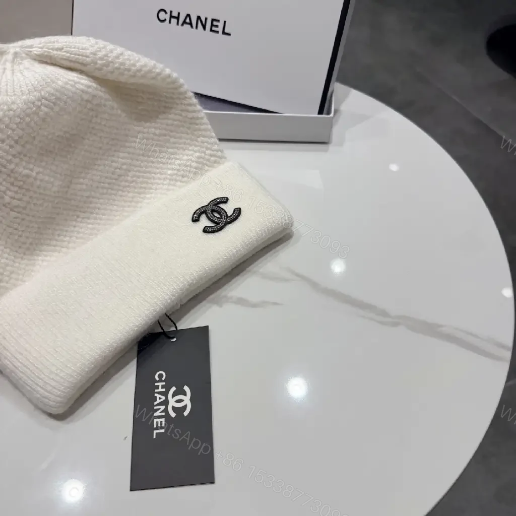 View 4 of Neutral Knit Beanie: Subtle Logo, Midweight Warmth, Classic Cuff