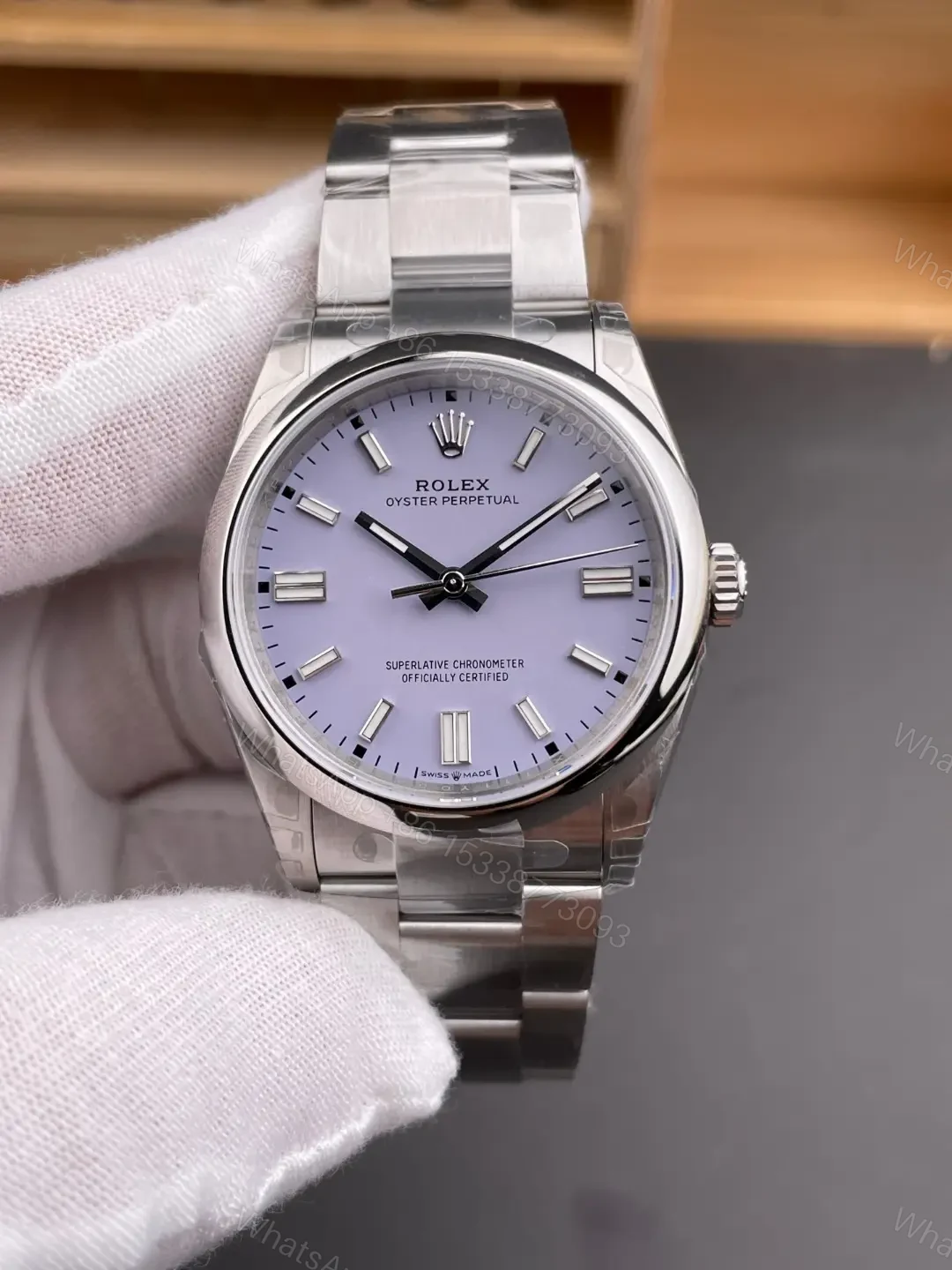 View 3 of Rolex Oyster Perpetual 36 126000 Lavender Dial Watch 126000-0013