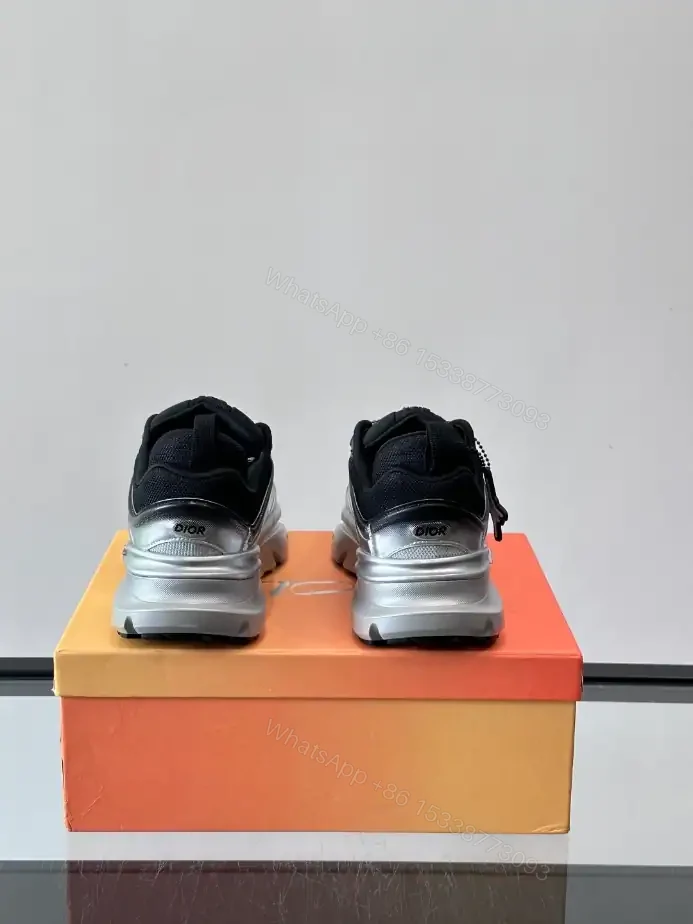 View 8 of DIOR B44 BLADE SNEAKERS GRADIENT BLACK AND SILVER-TONE – CD211