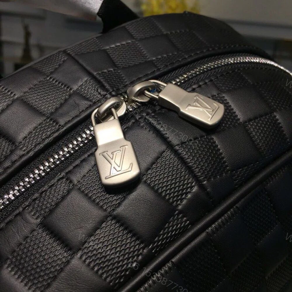 View 10 of Louis Vuitton Campus Backpack Damier Infini Onyx Silver 39Cm LV N40306