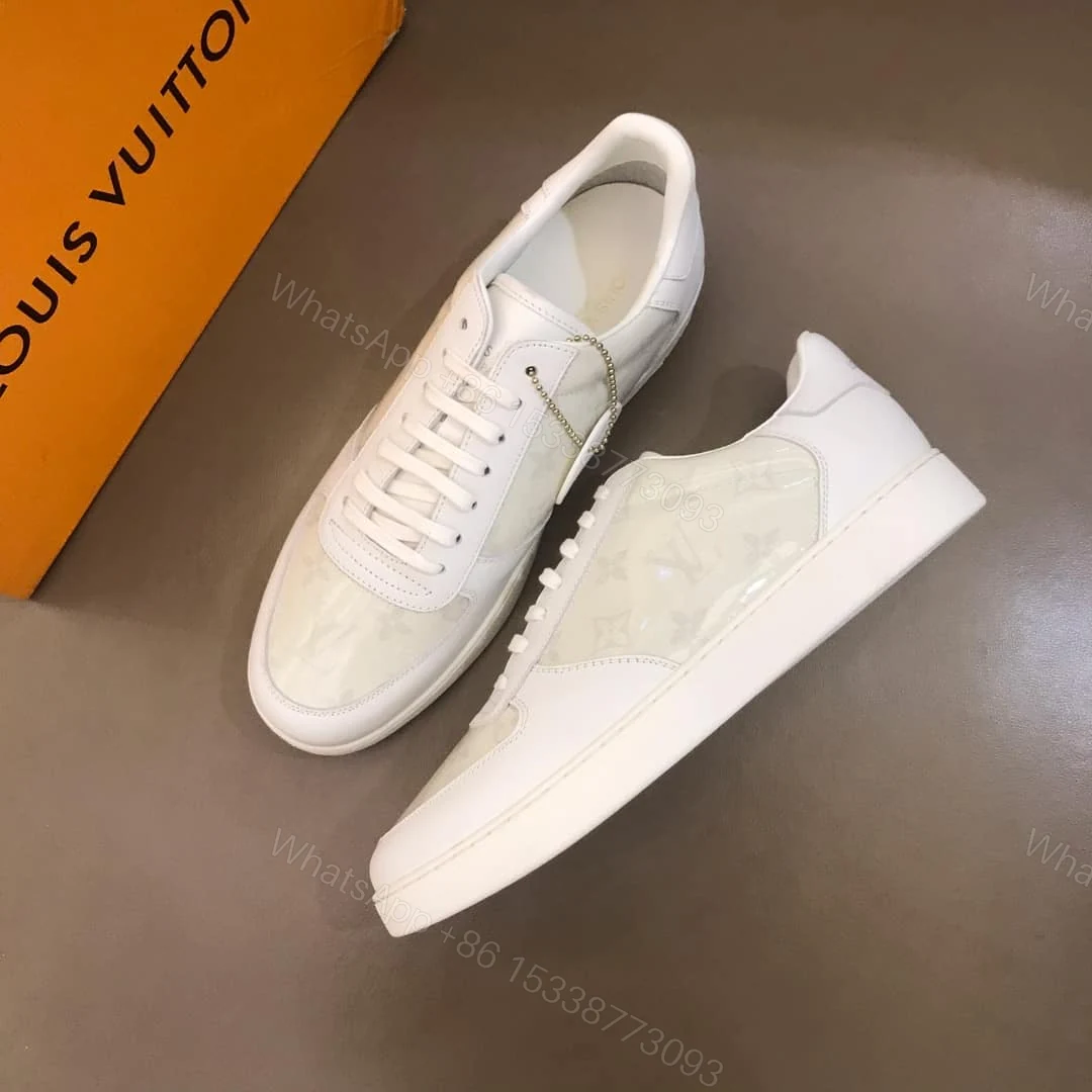 View 3 of LOUIS VUITTON WHITE MONOGRAM TRANSPARENT RIVOLI SNEAKER – LV40