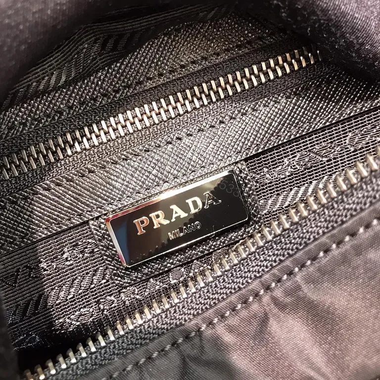 View 2 of Structured Black Crossbody: Luxury Nylon, Prada-Style, Compact, Everyday Carry