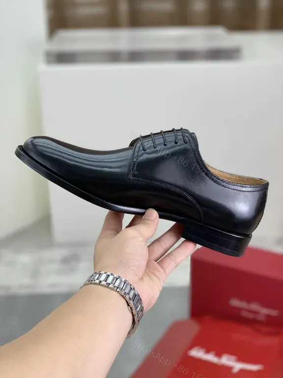 View 7 of Ferragamo Sleek Black Oxford: All-Day Comfort & Style