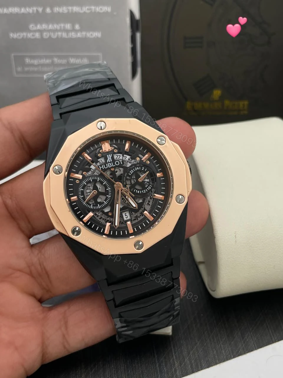 View 6 of FIRST COPY HUBLOT MEN’S WATCH 7A QUALITY ORIGINAL MODEL INSPIRED