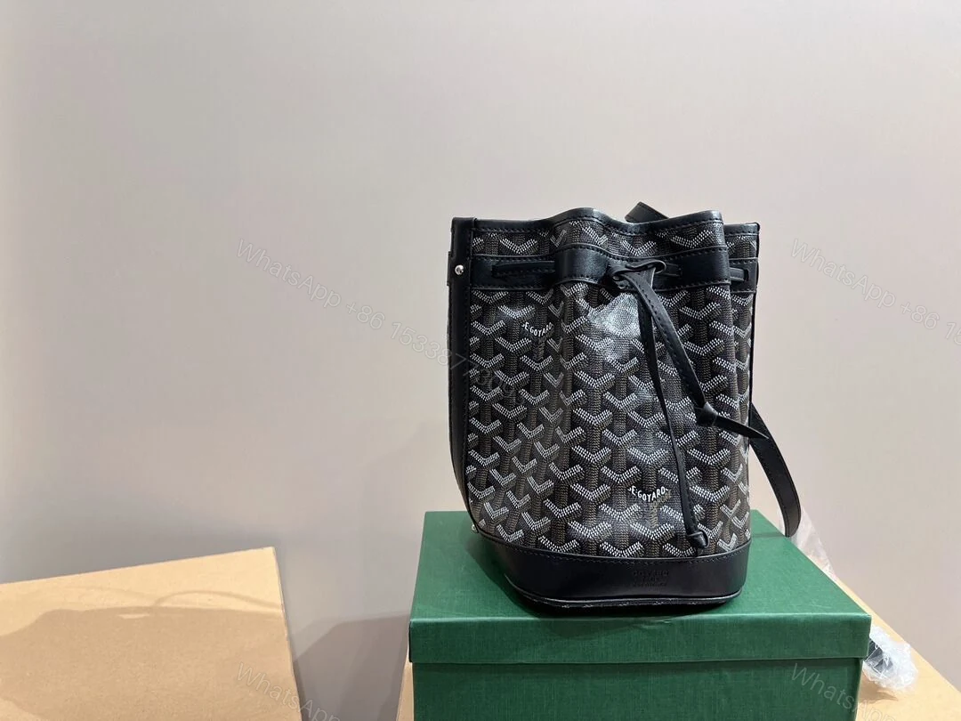 View 2 of GOYARD GOYARDINE PETIT FLOT BUCKET BAG BLACK 23CM PEFLOTPMLTY01CL01P