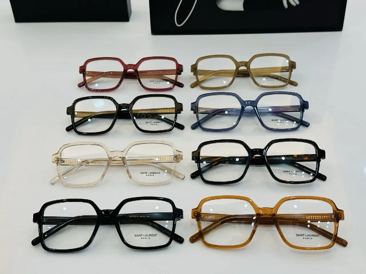 View 6 of Oversized Black Acetate Frame + Gold-Hardware Eyewear Luxury