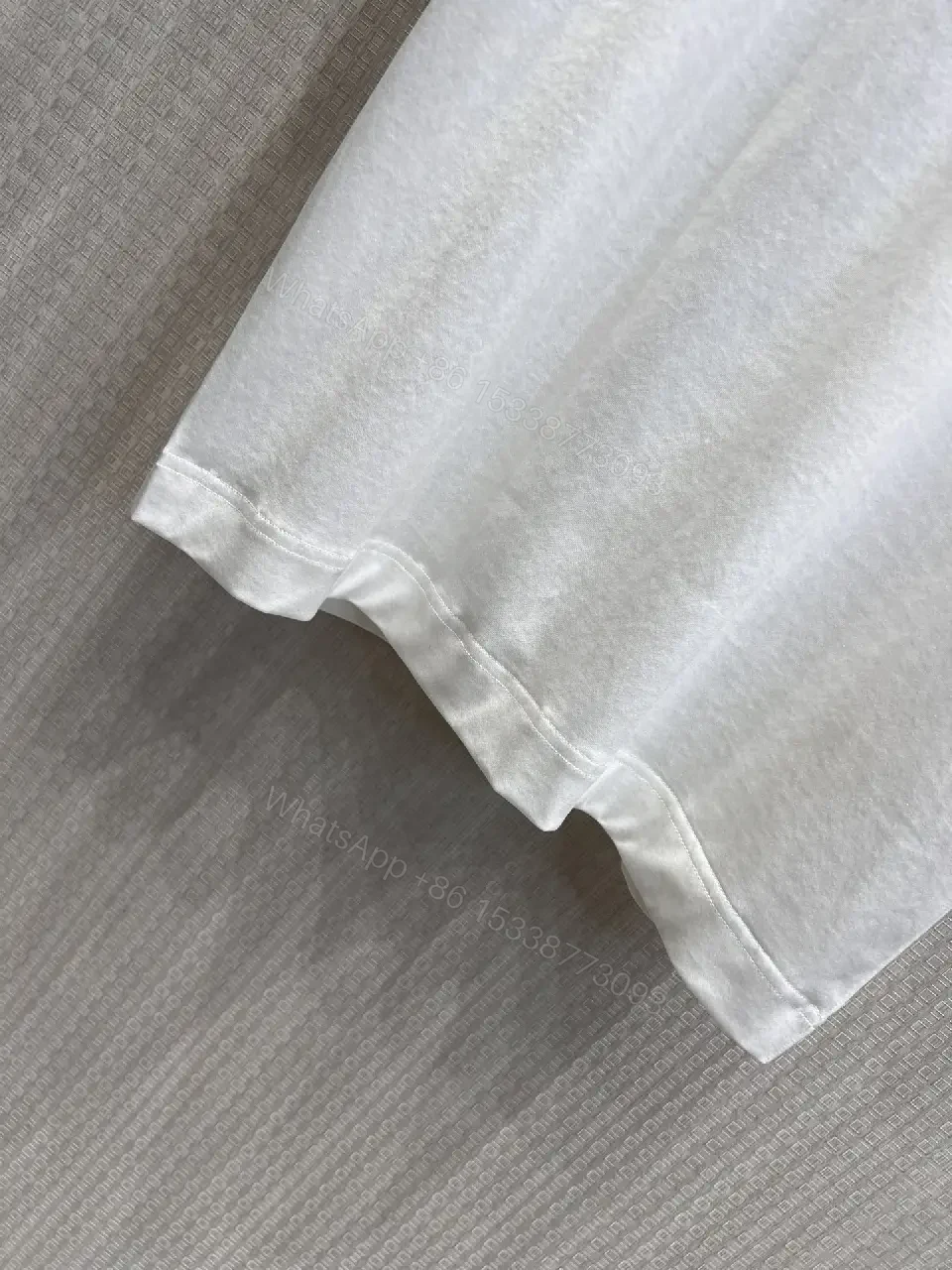 View 5 of Minimalist White Tee with Bold Embroidery: Everyday Luxe Tee