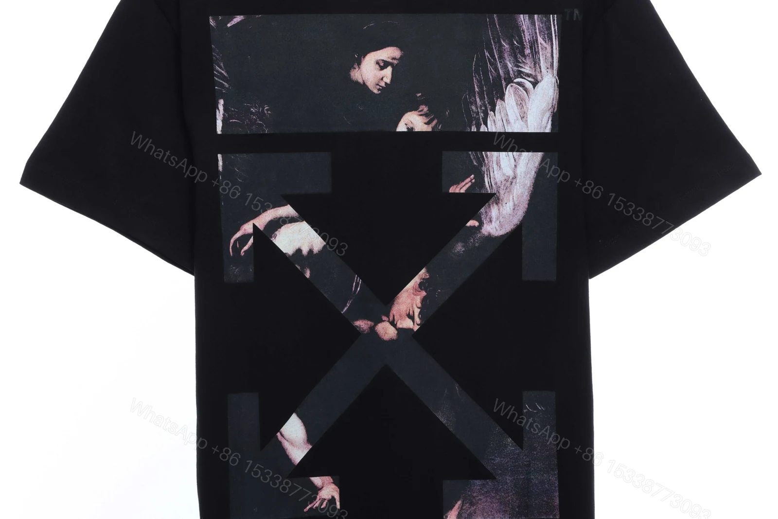 View 6 of Off-White Angel Oil Painting T-Shirt