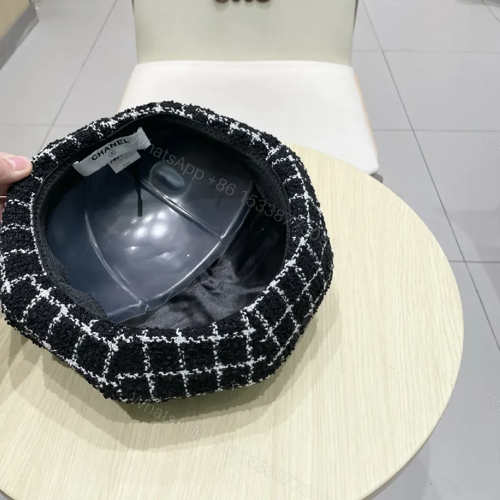 View 6 of Textured Wool Beret: Modern Chanel-Inspired Chic, All-Day Comfort