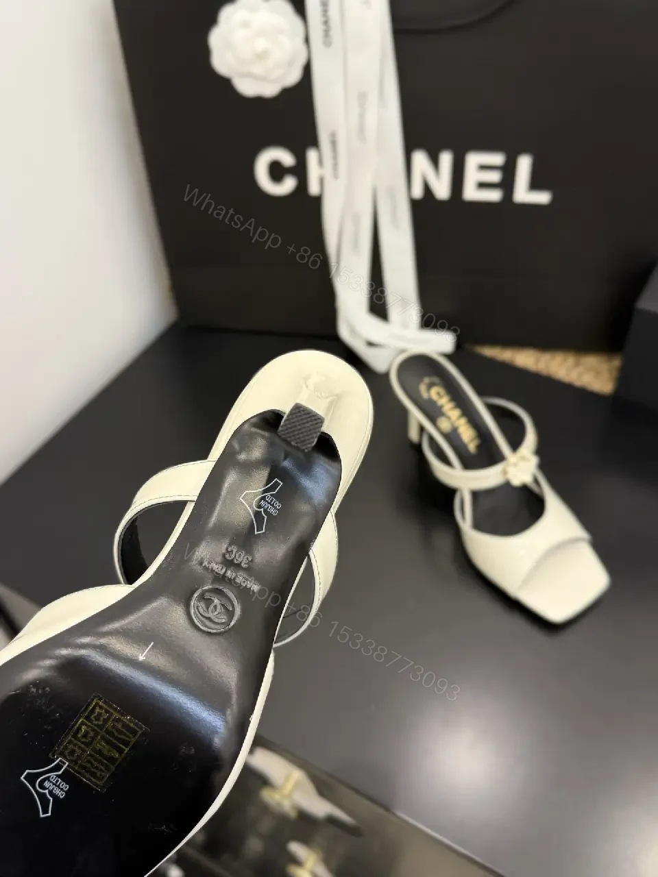 View 5 of Beige Leather Strappy Sandals: Modern Luxury, Comfort Crucial