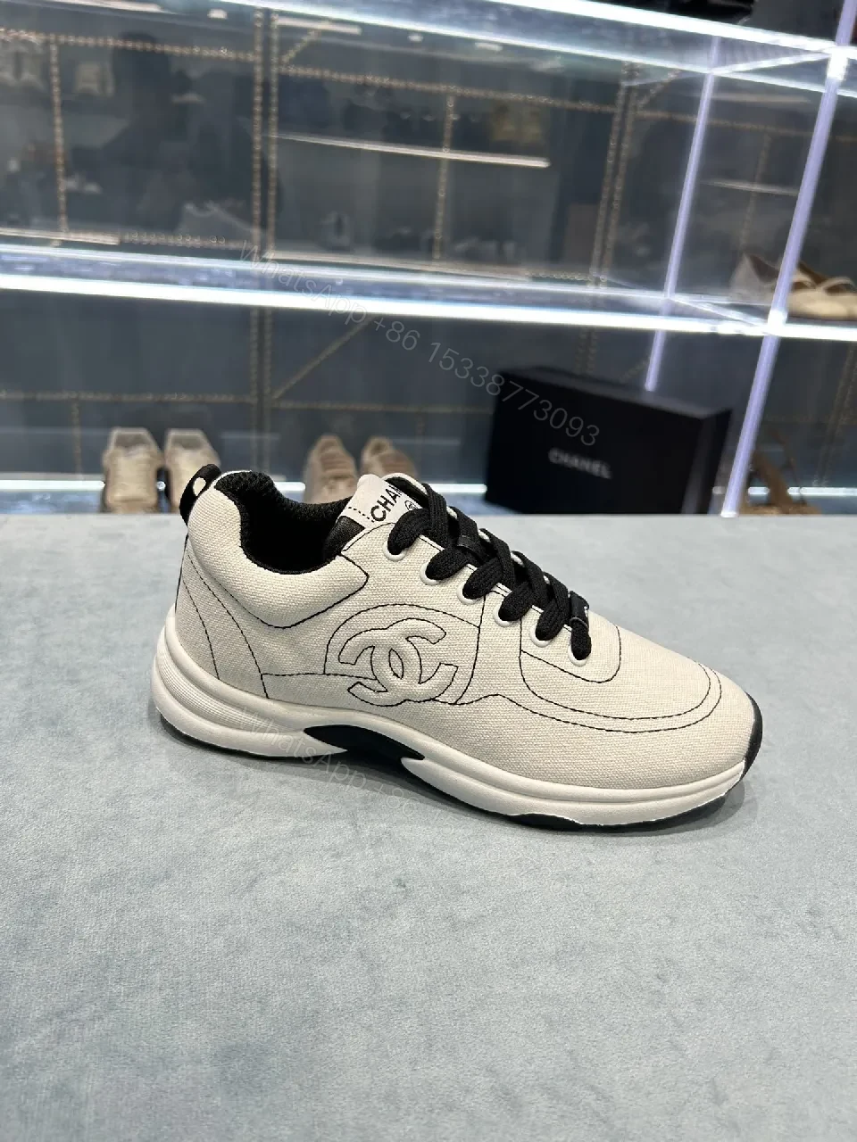 View 2 of Minimalist Black Trainer: Couture-Inspired, All-Day Comfort
