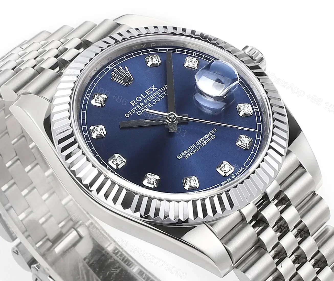 View 5 of RM Factory Clean Factory DDF Silver Blue Datejust Style Watch