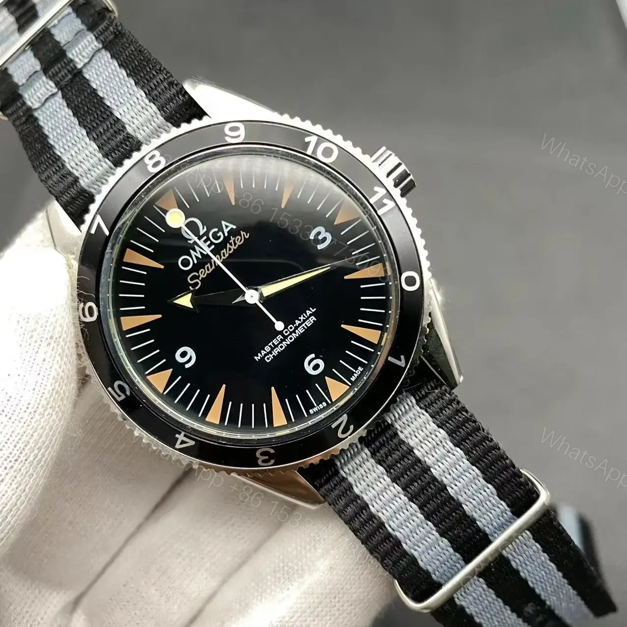 View 6 of Omega seamaster 300 co-axial master chronometer “spectre” Replica