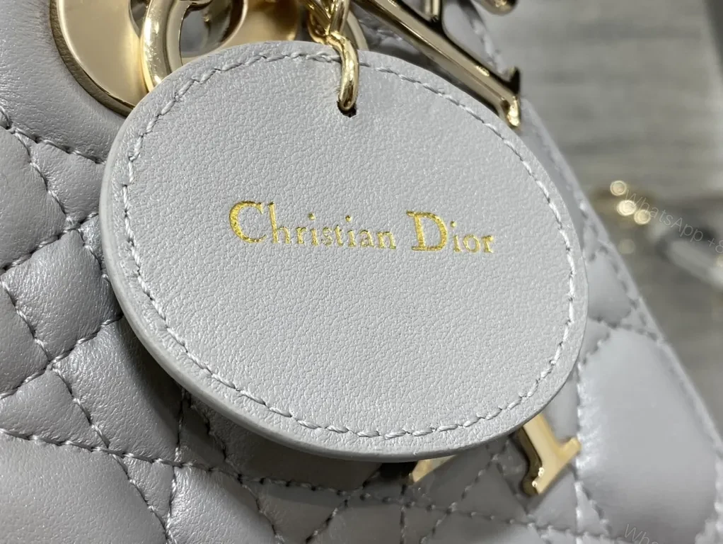 View 6 of Structured Chic Diamond Quilted Handbag - Gold Charms, Crossbody Ready