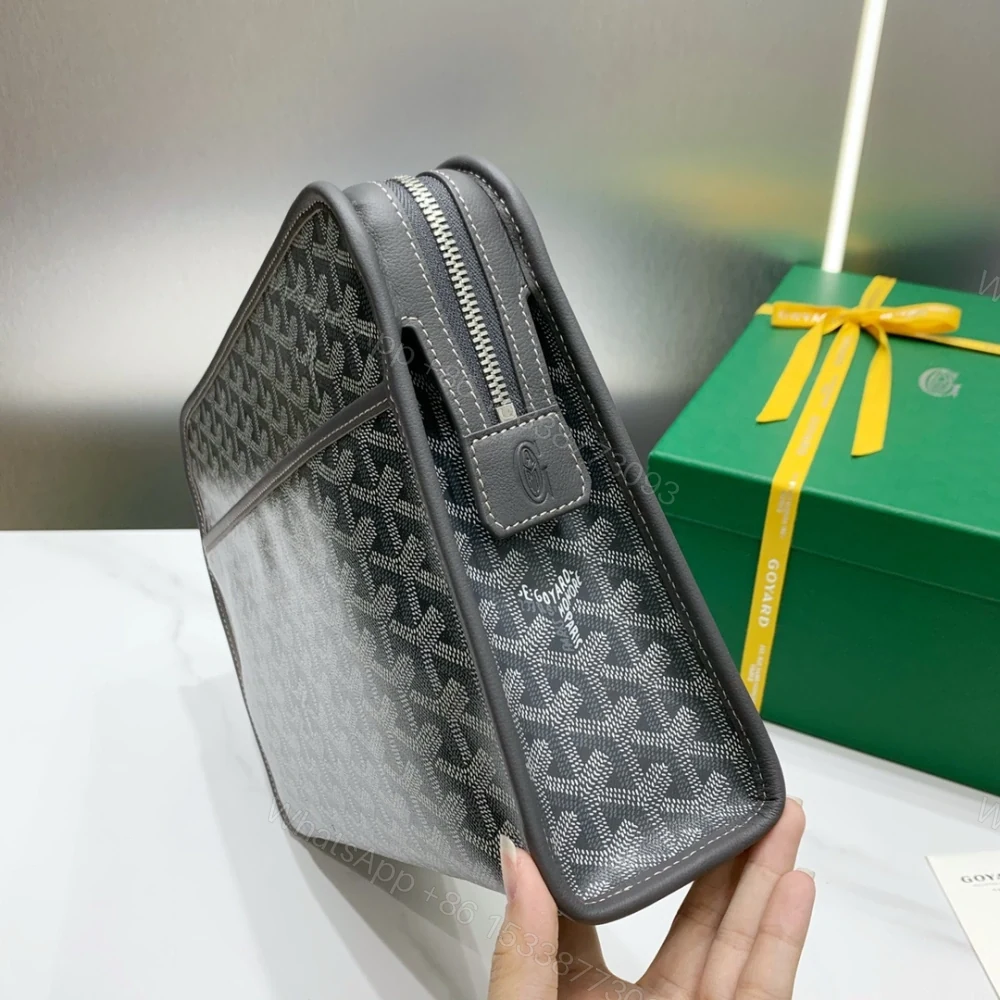 View 2 of 高仿Goyard*JOUVEM4多功能洗漱手拿包灰色大號免檢版