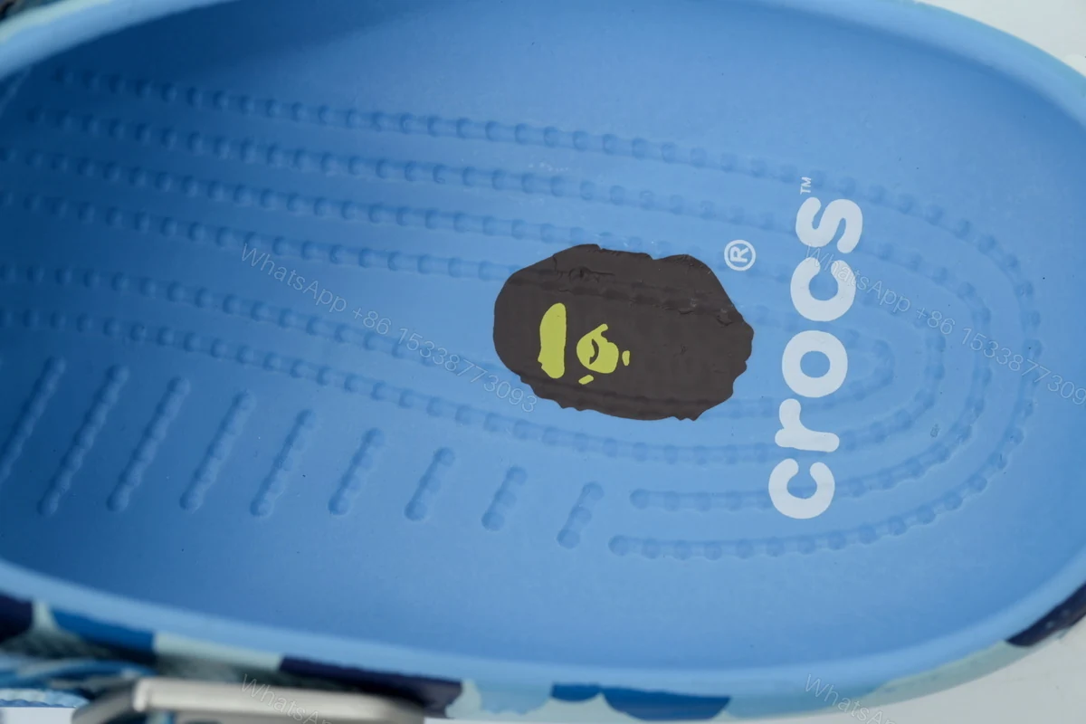 View 5 of BAPE x Crocs Classic Clog 'ABC Camo - blue'