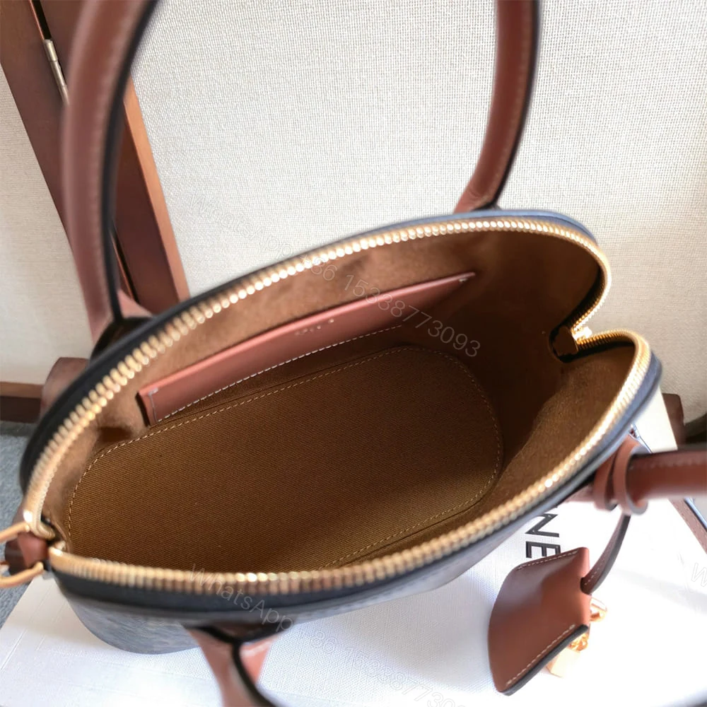 View 8 of Celine TEEN HONORINE BAG IN Triomphe Canvas and Calfskin