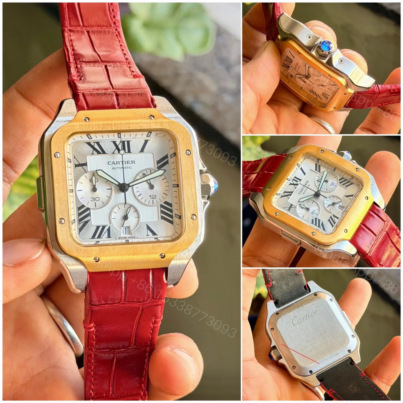 View 3 of Cartier Santos Semi-ETA Chronograph
