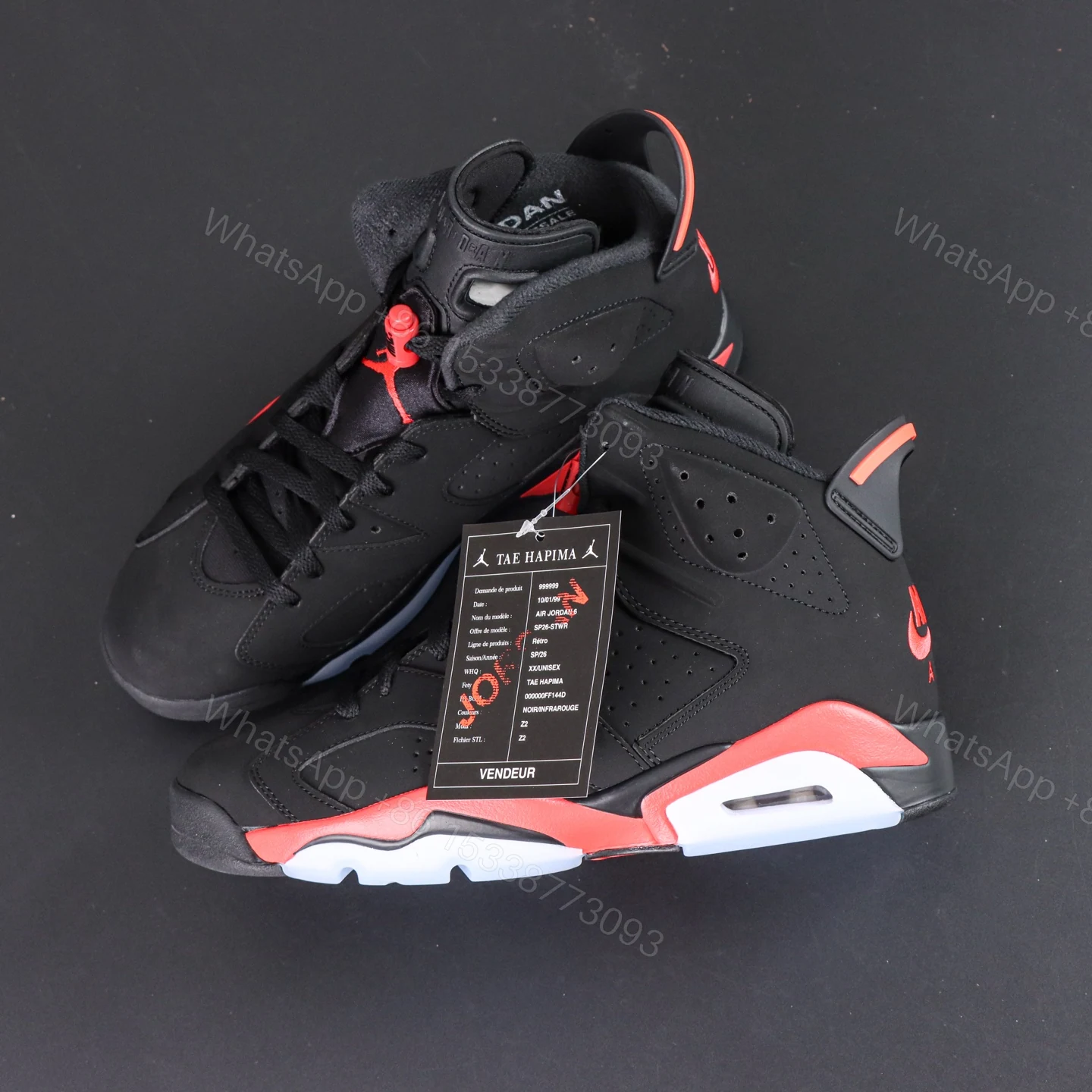 View 7 of Air Jordan 6 “Reverse Infrared” Reps